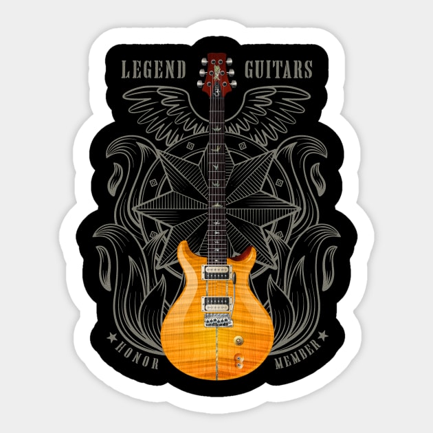 Electric guitar PRS Sticker by Pepetto